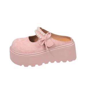 Take the Qin Женские противоскользящие закрытые тапочки розовые, цвет Pink