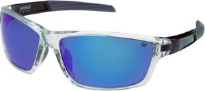 CAT 8020 мужские поляризованные спортивные обертывающие прямоугольные солнцезащитные очки, 66 мм, защита UV400, Gloss Clear Crystal