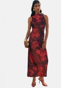 Платье Friends Like These Maxi dress, Red Floral/Red
