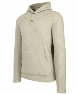 Мужская термотолстовка-хенли из вафельной вязки стандартного кроя Blue Ice, Natural