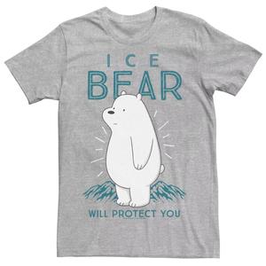 Мужская футболка Cartoon Network We Bare Bears Ice Bear Will Protect You Licensed Character