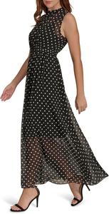 Женское элегантное платье макси без рукавов от Tommy Hilfiger, Black/Ivory