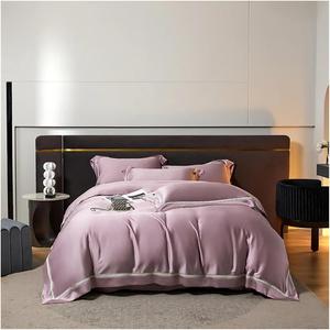 YIZUFU Комплект постельного белья Fibre Luxury 1400TC летний мягкий шелковистый с вышивкой