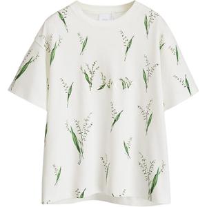 Футболка с рукавом дроп-шоулдер женская DIOR, белый