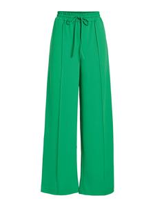 VILA Широкие брюки со складками спереди 'VIClua' в зеленом цвете