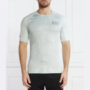 Облегающая футболка Ea7, зеленый