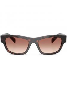 Prada Eyewear солнцезащитные очки черепаховой расцветки, коричневый