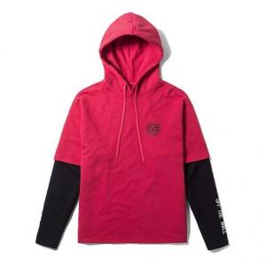 Толстовка Vans Red Black Colorblock Alphabet Printing Couple Style Red VN0A3QTQ0PZ, красный