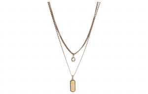 Унисекс металлическое ожерелье Metallic Alexander McQueen, металлический