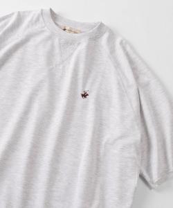 Футболка-поло с коротким рукавом, флис, крой реглан, с вышивкой BEVERLY HILLS POLO CLUB, пепельно-серый