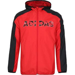 Adidas Куртка YB LW WV JKT красный черный подростки