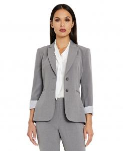 Блейзер с двумя пуговицами и зубцами Tahari ASL