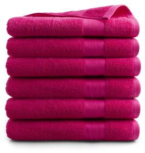 Полотенце для душа DoubleDryset Hotel (6 шт), 26x140x26 см, розовый