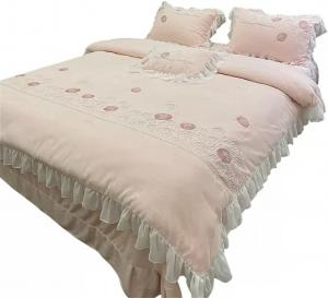 DUYHBAWRS Комплект постельного белья из плюша зеленого цвета