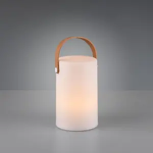 TRIO Leuchten Светодиодная настольная лампа для наружного освещения "Aruba" Ø 13,0 см, Высота: 20,5 см, белый