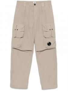 C.P. Company брюки карго с декором Lens, нейтральный
