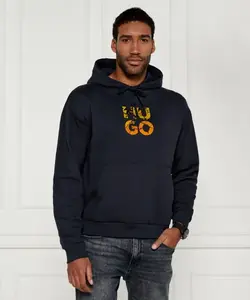 Толстовка Diridood Relaxed fit Hugo, синий