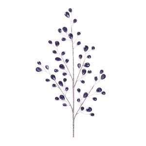 Набор декоративных веточек Melrose International Jewel, 6 штук, синий / серый