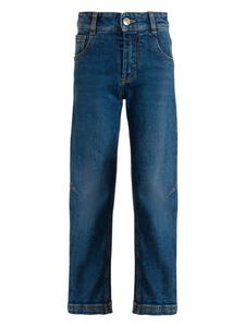 Etro прямые джинсы с вышитым логотипом, синий