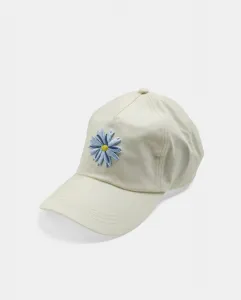 Кепка с вышивкой цветов Pieces, белый