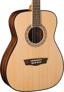 Акустическая гитара Washburn AF5K Folk Spruce Top Acoustic Guitar, Natural w/ Hard Case