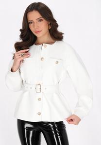 Куртка из искусственной кожи faina, молочный