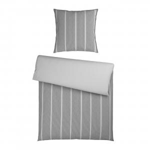 Двустороннее постельное белье Renforceé 135x200 см Bio:Vio, серый/серебристый