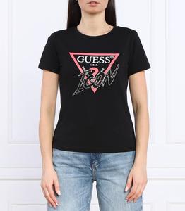 Футболка GUESS Straight fit, черный