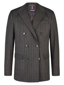 Приталенный деловой блейзер HECHTER PARIS, светло-серый/темно-серый