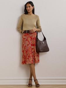 Джемпер Lauren Jinhala с узором "рэк стеч" Ralph Lauren, Birch Tan