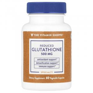 The Vitamin Shoppe, Восстановленный глутатион, 500 мг, 60 растительных капсул
