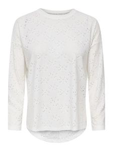 ONLY Лонгслив 'ONL Smilla' в белом цвете