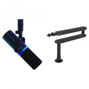 Комплект динамического USB-микрофона BEACN Mic для вещания подкастов со штангой (синий)