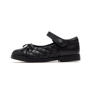 Низкие детские кожаные туфли для детей Satchi, черный