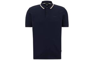 Босс поло с зауженным кроем HUGO BOSS, темно-синий