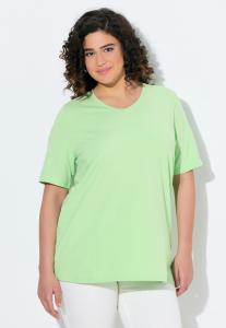Базовая футболка V-AUSSCHNITT HALBARM Ulla Popken, зеленый