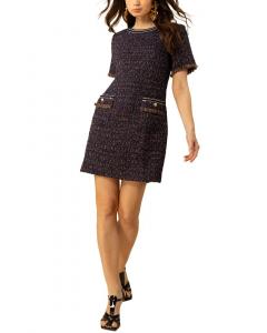 Хейл Боб Регина Мини-платье из шерстяной смеси HALE BOB, синий