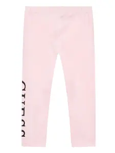 Спортивные брюки с логотипом Guess Kids, розовый