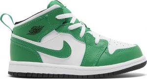 Кроссовки Air Jordan 1 Mid TD 'Lucky Green', зеленый