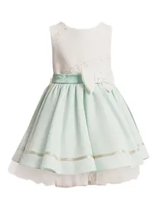 Платье с кружевными вставками и бантом Dress & Fleur, зеленый