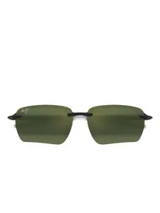 Солнцезащитные очки Ho’okipa Ultra G с прямоугольной оправой Maui Jim, черный