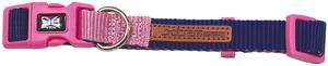 Nayeco Nylon X-Trm Двойной нейлоновый ошейник премиум-класса, синий и розовый 48-66см х 2,5см Nayeco, цвет розовый, фиолетовый
