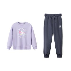 Детский спортивный комплект Casual Sportswear 2 Piece Set Converse, светло-фиолетовый