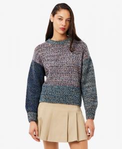 Женский свитер с круглым вырезом LACOSTE USA, Gray multi