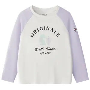 FILA KIDS Футболка с длинным рукавом cloud white для малышей