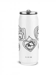 Mr. & Mrs. Panda Банки для питья, бутылка для питья, семейство ежей без... в белом цвете