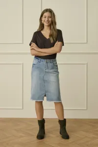 Юбка кэмми джинсовая юбка Cream, Soft Blue Denim