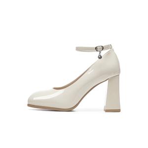 DAPHNE Женские туфли на платформе с массивным каблуком 8,5 см бежевые, цвет Beige