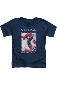 Футболка с коротким рукавом для малышей "Superman For President" Gildan, темно-синий