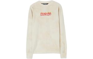 Футболка с длинными рукавами Burning Logo Classic, цвет белый/черный, осень-зима 2022 Palm Angels, белый